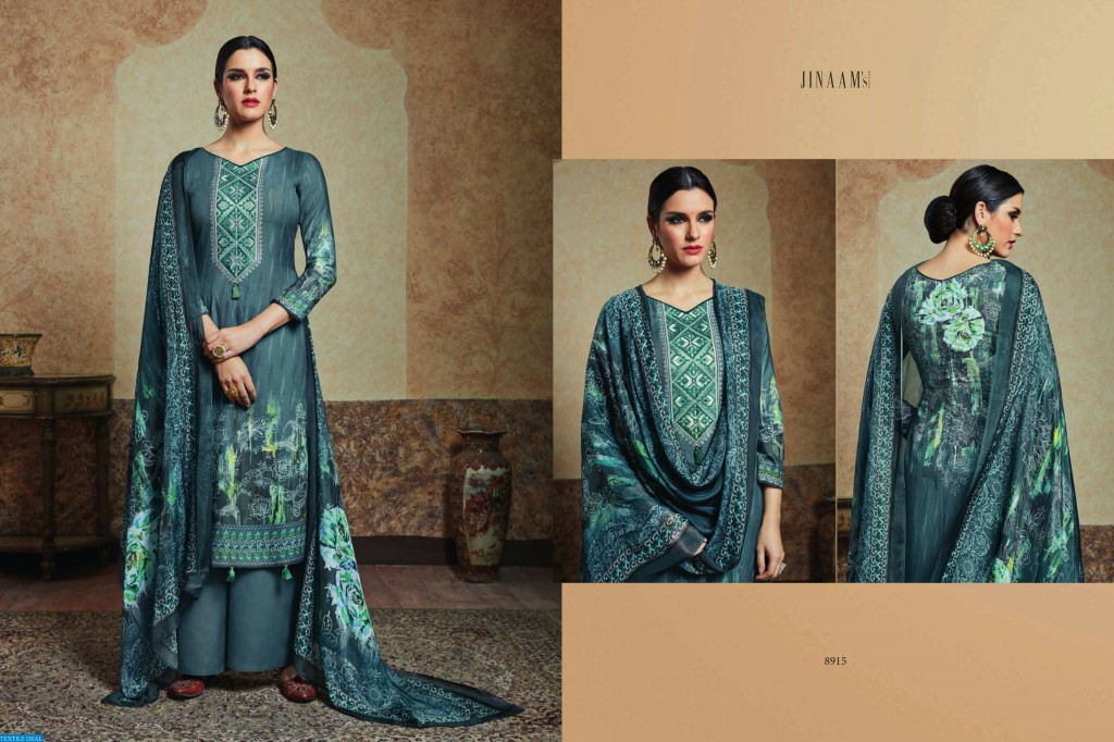 jinaam Zarah Wholesale Casual Cotton Satin Salwar Suits